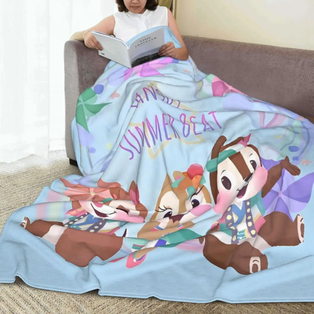 Chip Dale   Blankets Soft Warm Street Trend Bedding Throws For Outdoor Travel Office Picnic Flannel Bedspread Bed Cover