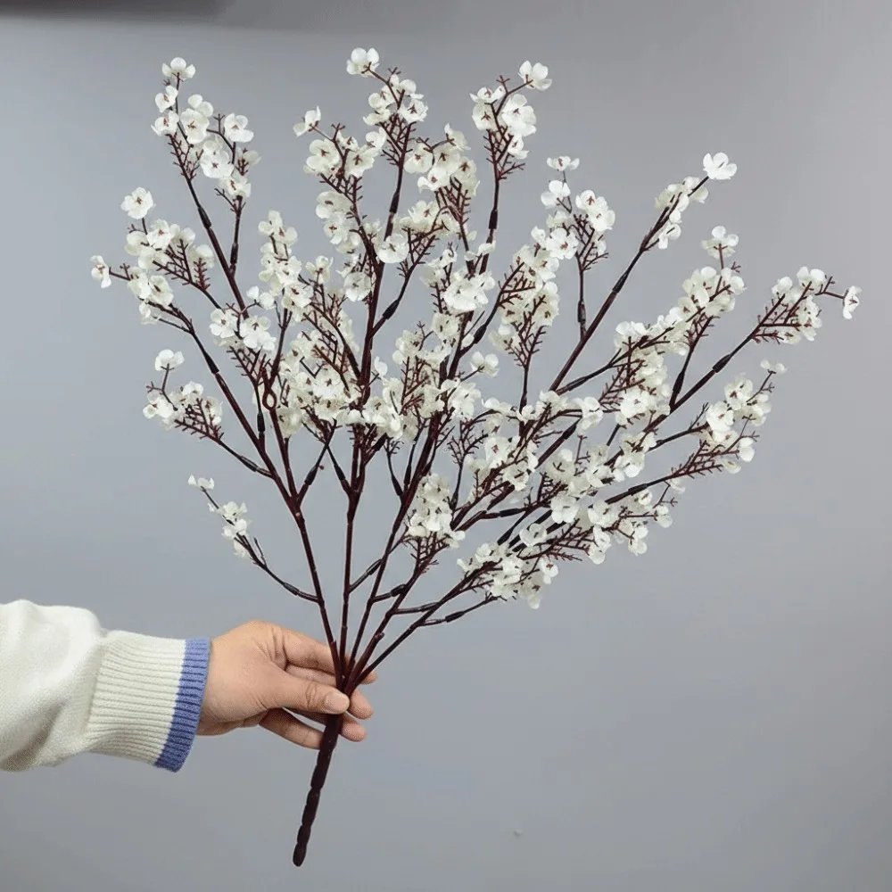 

Fake Plants Silk Petals Artificial Flowers Long Stems Multicolor Vase Ornaments Branch Design Flower Bouquets DIY Bouquet