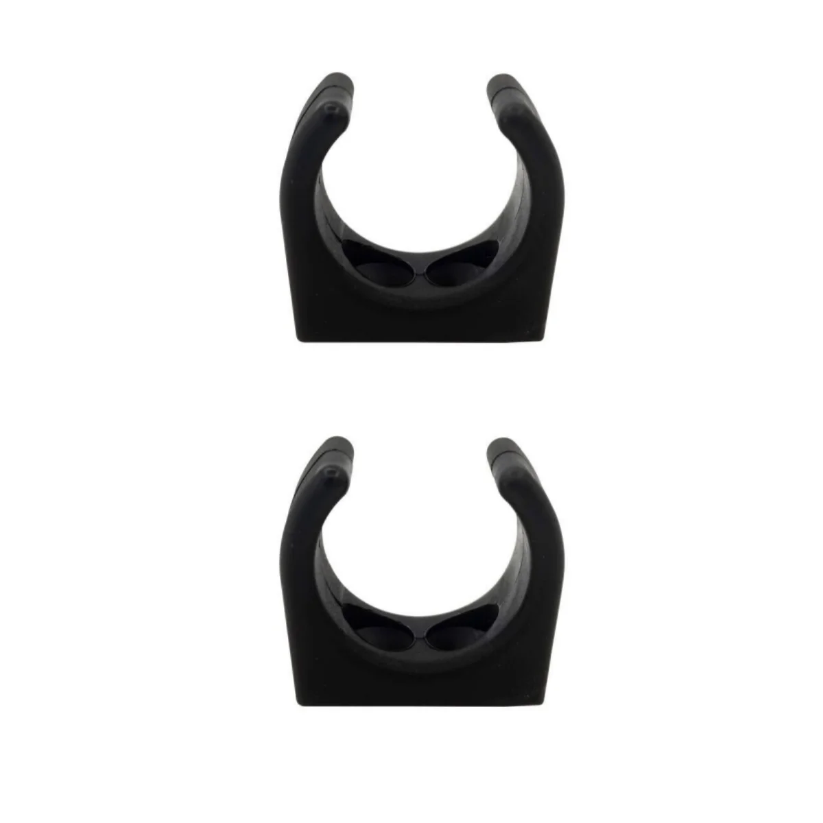 ISURE MARINE Pipe Clamps Ladder Hook Clips Accessories Portable Universal  30mm/1.2inch Black Boat Yacht 2pcs