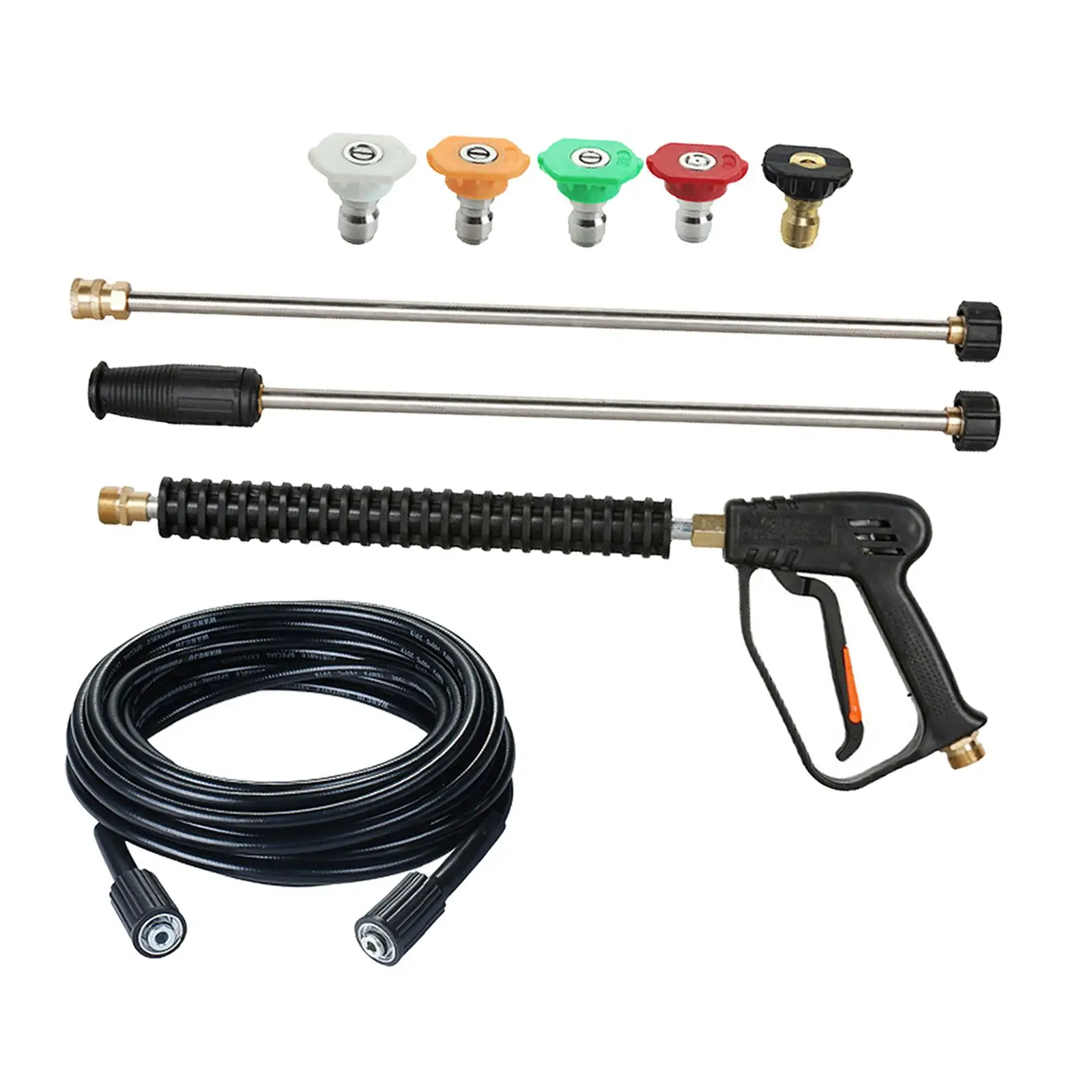4000 PSI Car Wash Pressure Washer Wand Nozzle Kit Quick Connect Fitting