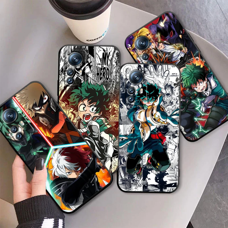 Academia Anime Hero D-Deku For Xiaomi Mi 14 13T 13 12T 12 11T 11i 11 10T 10 Pro Lite Ultra 5G Black Funda Phone Case