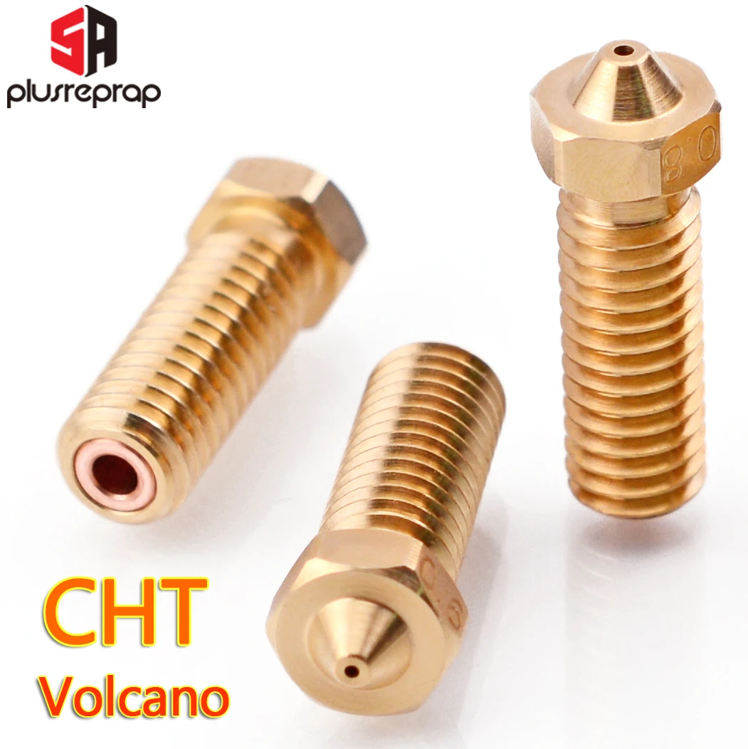 Clone CHT Volcano Nozzle E3DV6 Brass Copper High Flow Nozzles Speed Extruder For SW-X2 Anycubi Vyper kobra Max Plus 3D Printer