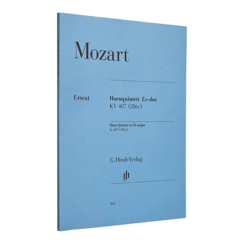 

HN826 Mozart Horn Quintet K 407 Wiese Henrik G Henle Verlag 9790201808260 Book