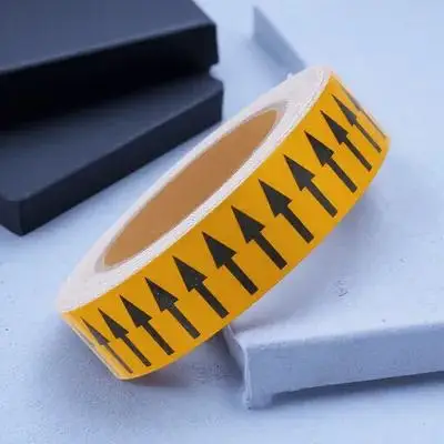 

Industrial Pipeline Arrow Direction Labels Durable Adhesive for Fire Stations Chemical Plants Gas Pipe Identification Safety