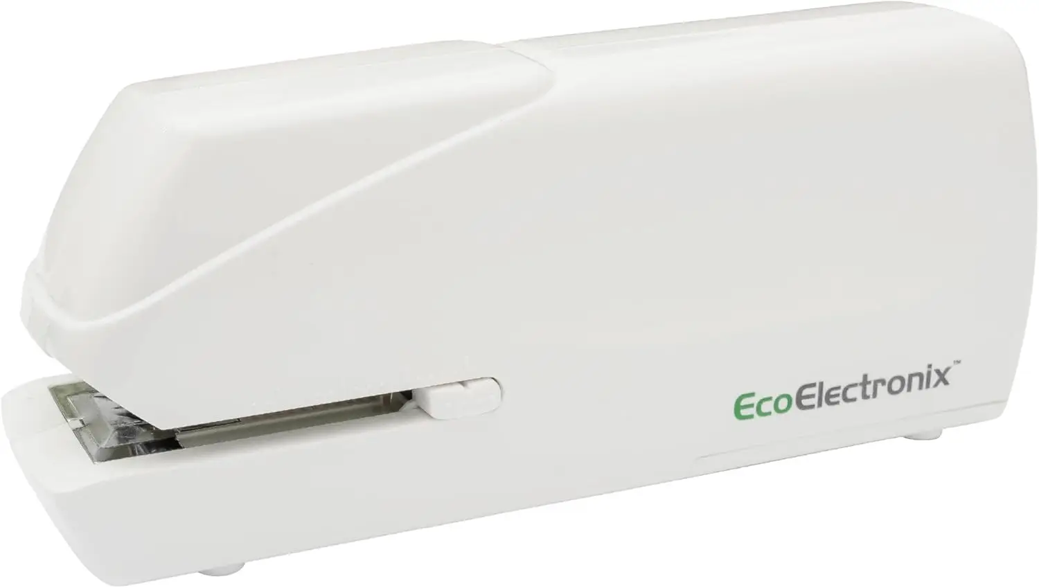 

Portable Electric Stapler Pro: 30-Sheet Capacity, Quiet & Jam-Free, AC/Battery Powered in White