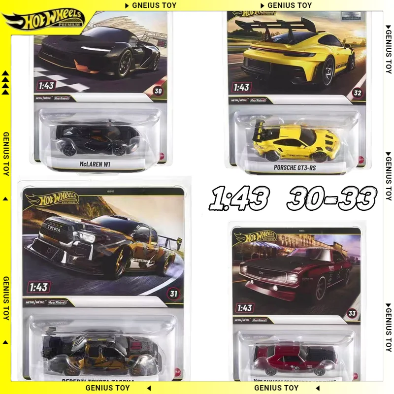 

Hot Wheels Premium 1:43 Scale 30-33 Mclaren W1 Toyota Tacoma Porsche '69 Camaro Diecast Alloy Car Collectible Gifts Vehicle Toy