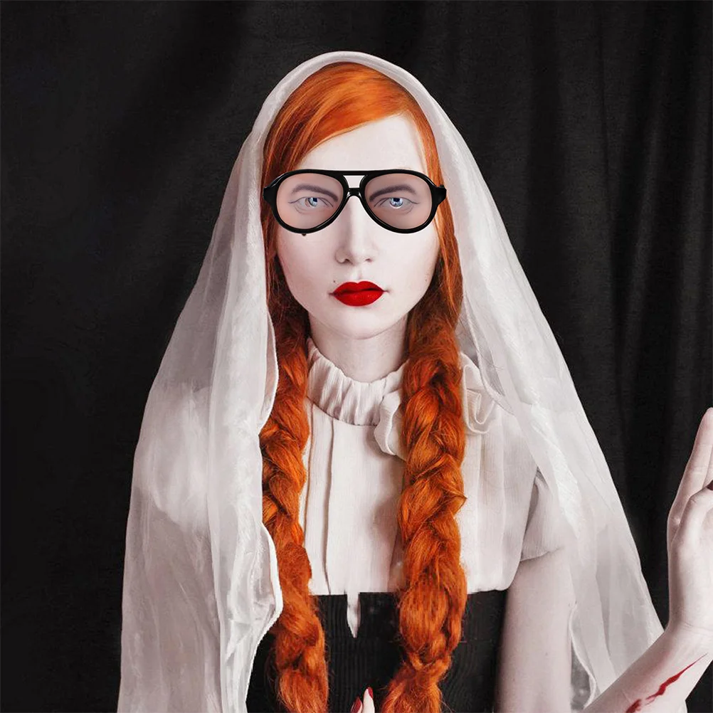 

10 шт., очки для розыгрыша на Хэллоуин, забавные очки для трюков, реквизит для вечеринки, новинка, аксессуары для костюмов для праздничных торжеств