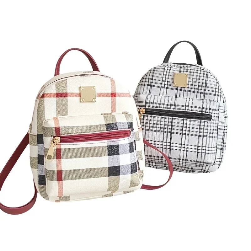 

2025 new, women's plaid crossbody bag, double shoulder, single shoulder, handbag, commuting, fashion, casual multi-functional ba