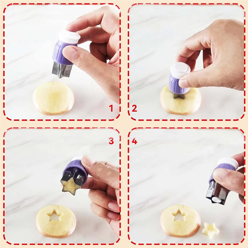 

Формочки для овощного печенья типа YHYS, формочки для фруктового печенья с защитной ручкой для вечерние выпечки (желтые)