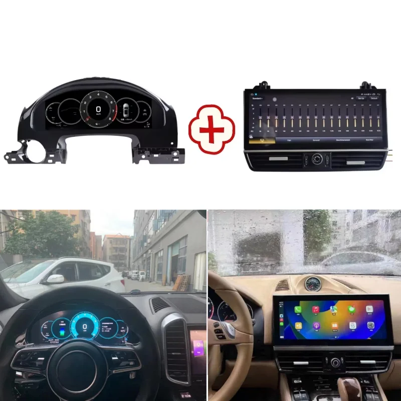 Auto Stereo Carplay Android 13 For Porsche Cayenne 2010-2017 Car GPS Navigation Multimedia Player Head Unit Radio Media Satnav