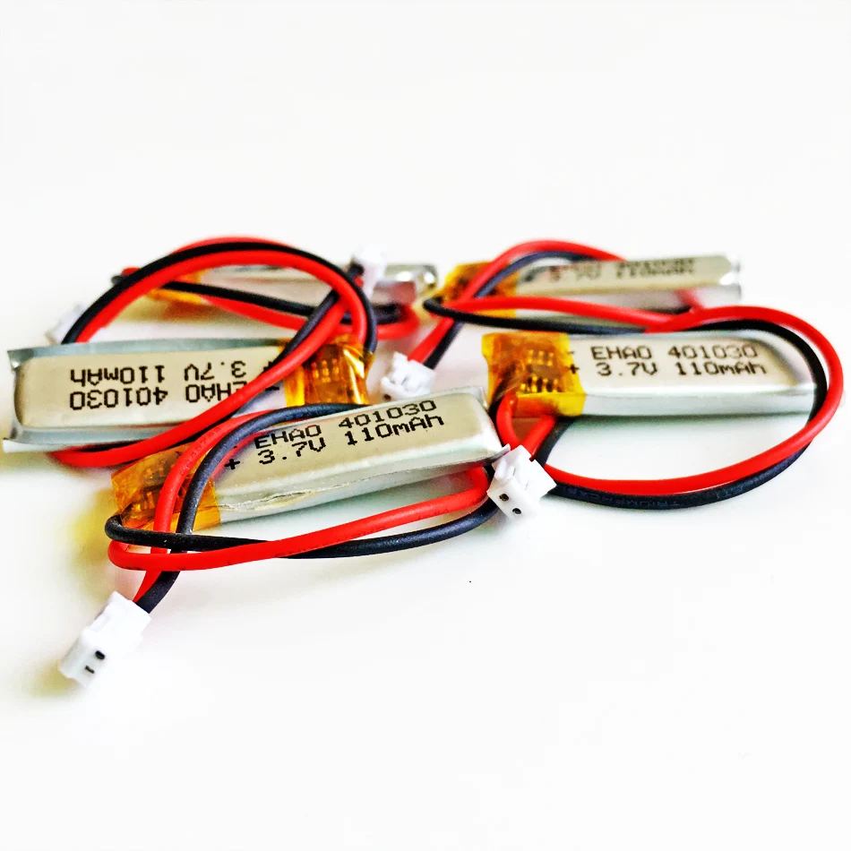 3.7V 110mAh litowo-polimerowa LiPo akumulator JST ZH 1.5mm 2pin wtyczka 401030 dla Mp3 GPS słuchawki z bluetooth zestaw słuchawkowy