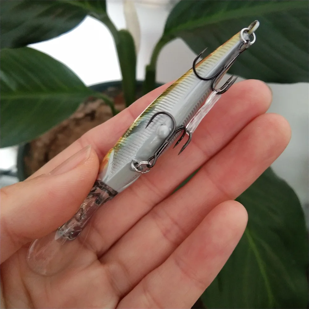 TSURINOYA 6 Stück 60mm 5,7g Schwebender Minnow-Angelköder, Tief tauchend 0-3,7m, Magnetischer Gewichtstransfer, Harter Köder, Wobbler, Crankbait – Detail 11