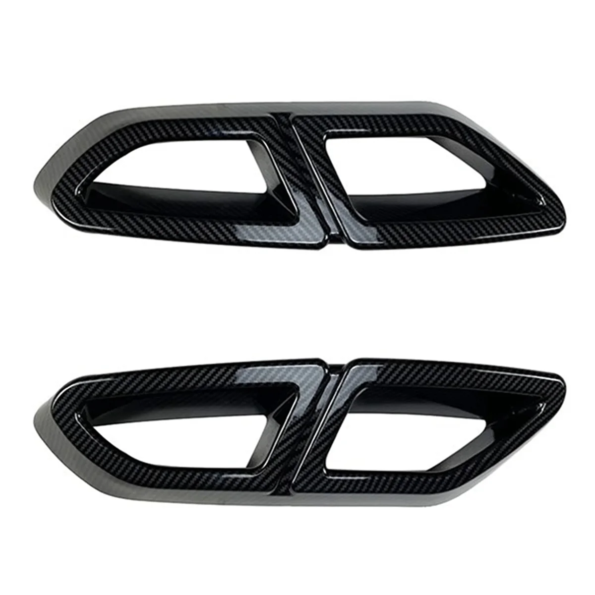 For Volkswagen Magotan Passat B8 2016-2019 Rear Lip Bumper Spoiler Car Tail Throat Frame Exhaust Pipe Trim Carbon Fiber