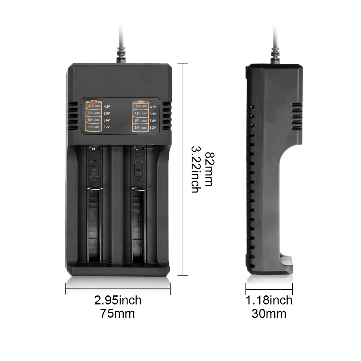 18650 ładowarka do 18650 26650 21700 akumulator litowy wielokrotnego ładowania ładowarka 1 2 4 Slot 3.7/4.2V inteligentna ładowarka baterii