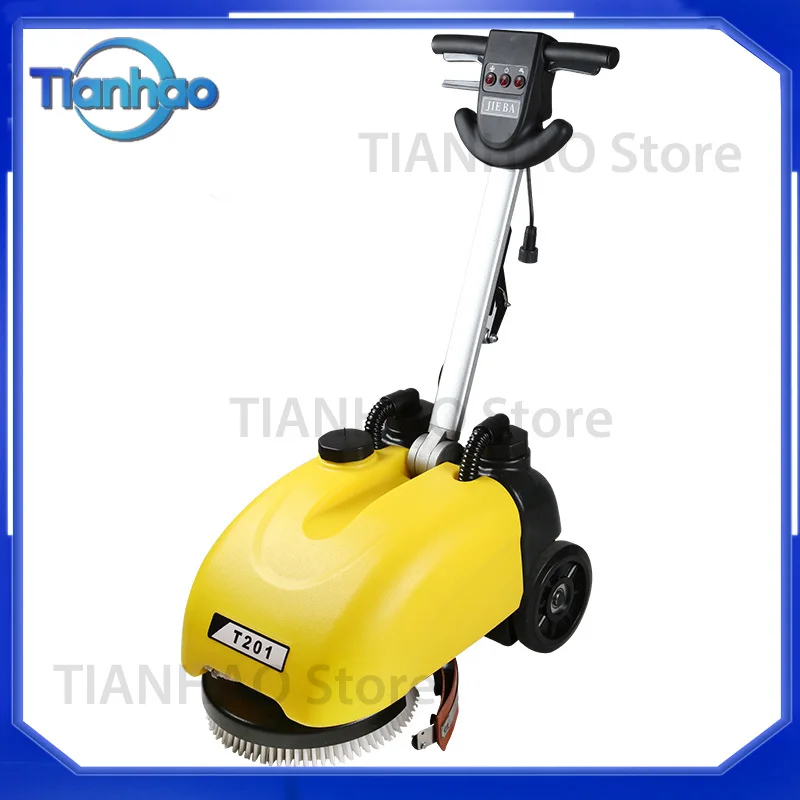 Floor Scrubber for Push-Behind Use Wire Type Hand-Push Floor Washing Machine Small Floor Washer