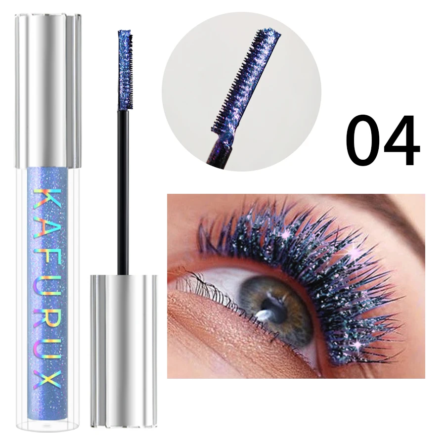 Mascara diamant brillant, résistant à l'eau, à séchage rapide, durable, épais, scintillant, maquillage pour les yeux, cosmétiques, 1 pièce