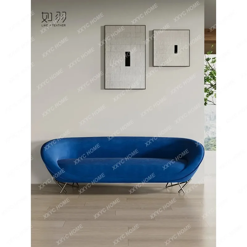 SLModern minimalist personality commercial light luxury design creative curved sofa