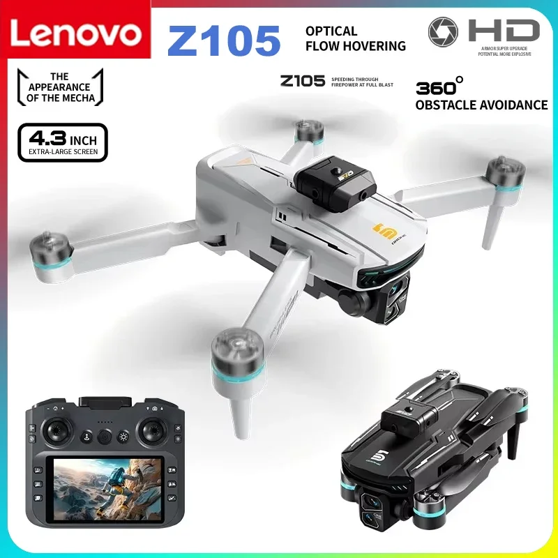 

Lenovo Z105 RC Drone Foldable Quadcopter Optical Flow Stabilization Dual Lens Camera Aerial Shooting Flight Toy