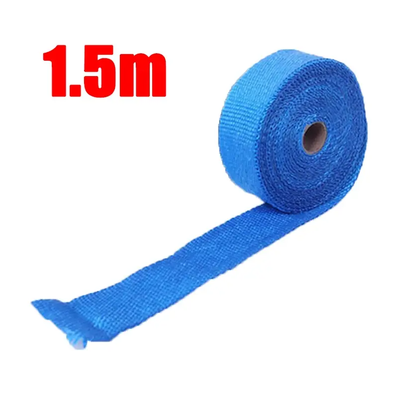 1.5M Roll Fiberglass Heat Shield Motorcycle Exhaust Thermal Tape Header Pipe Heat Wrap Tape Thermal Protection Moto Accessories - Image 9