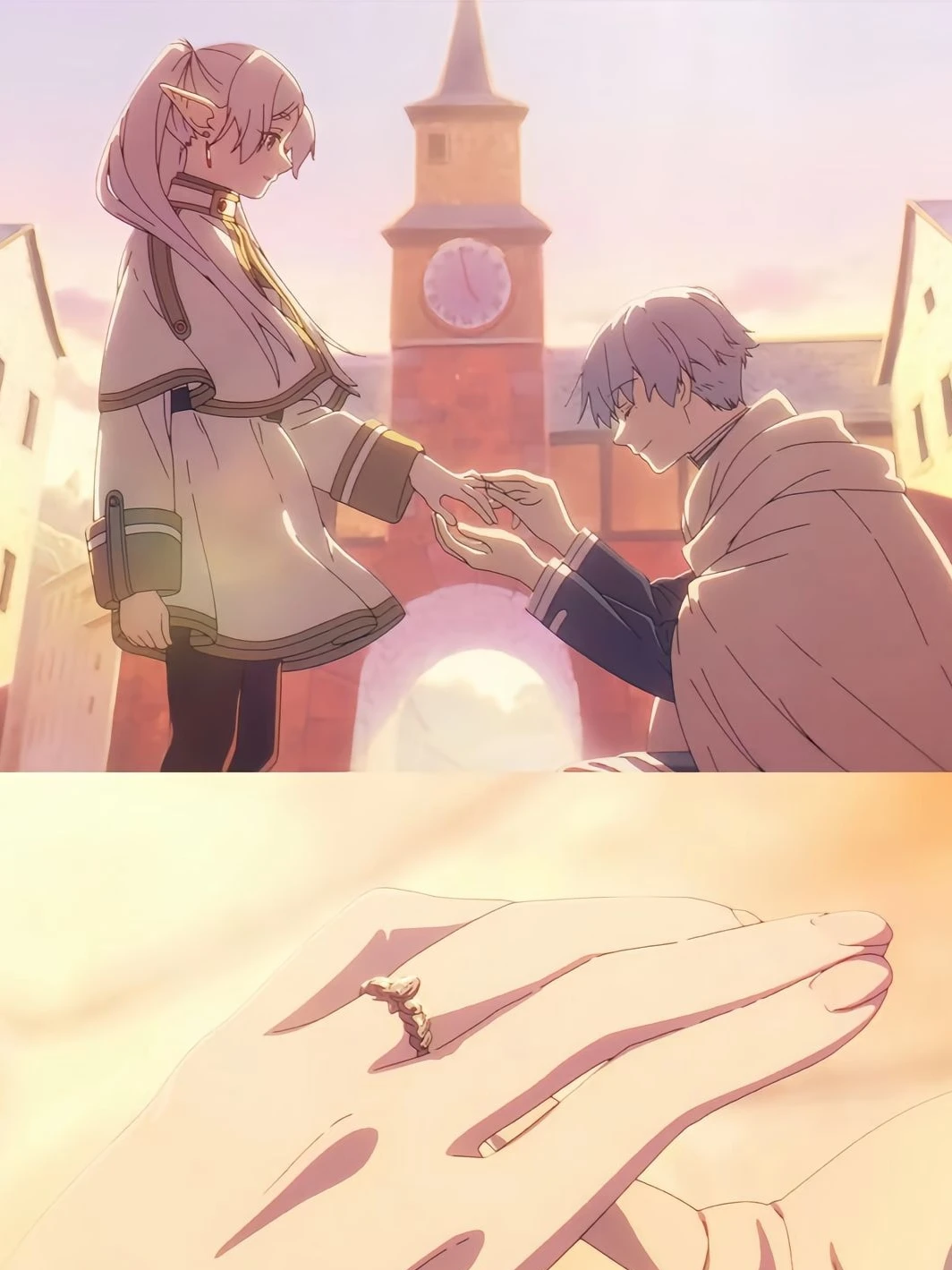 Frieren: Beyond Journey's End Anime Frieren Himmel Ring Cosplay Adjustable S925 Rings Unisex Jewelry Fans Couple Birthday Gifts