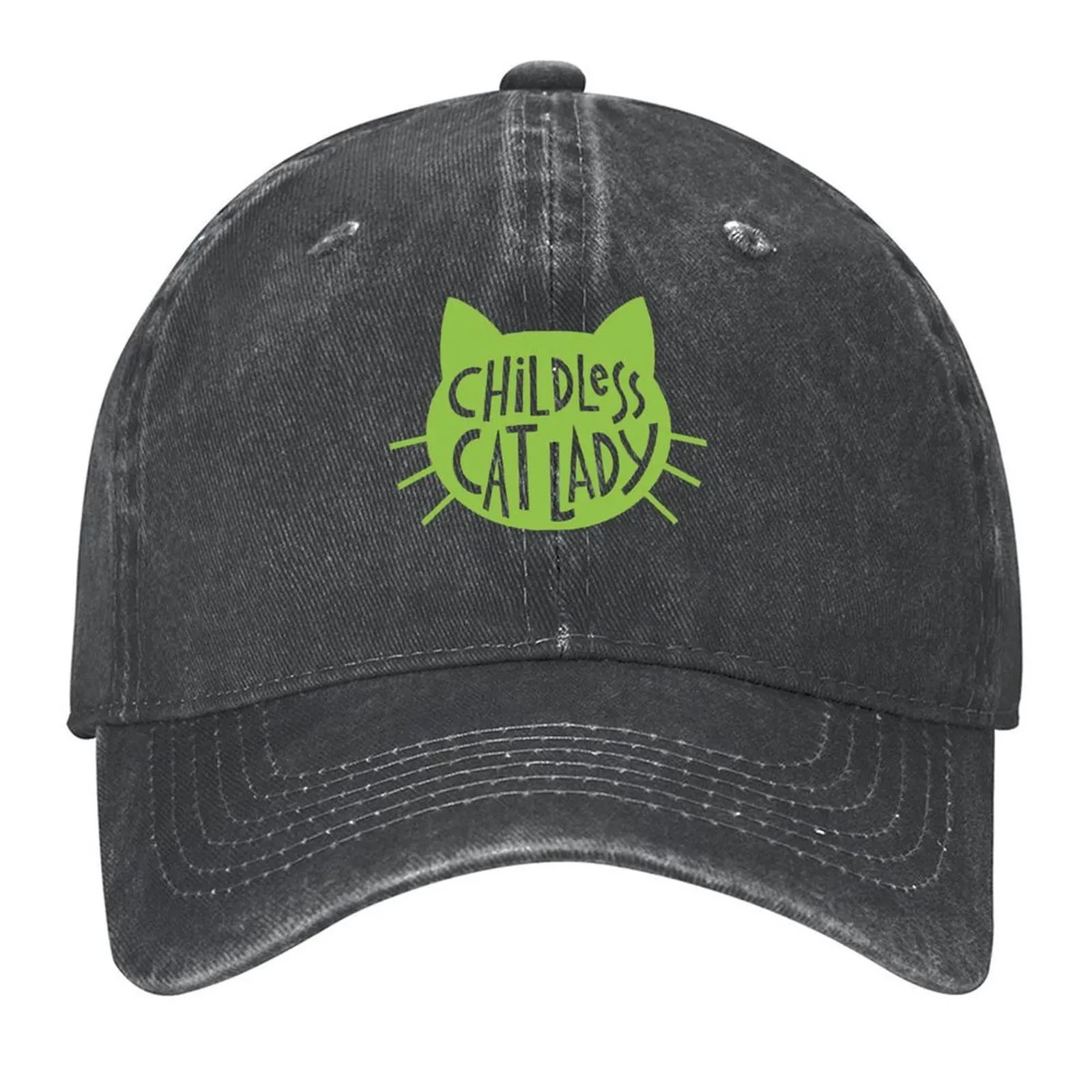 

Childless Cat Lady in Chartreuse Baseball Cap Hat Luxury Brand Hat men Hat Baseball Cap Beach Outing Mens Tennis Women's
