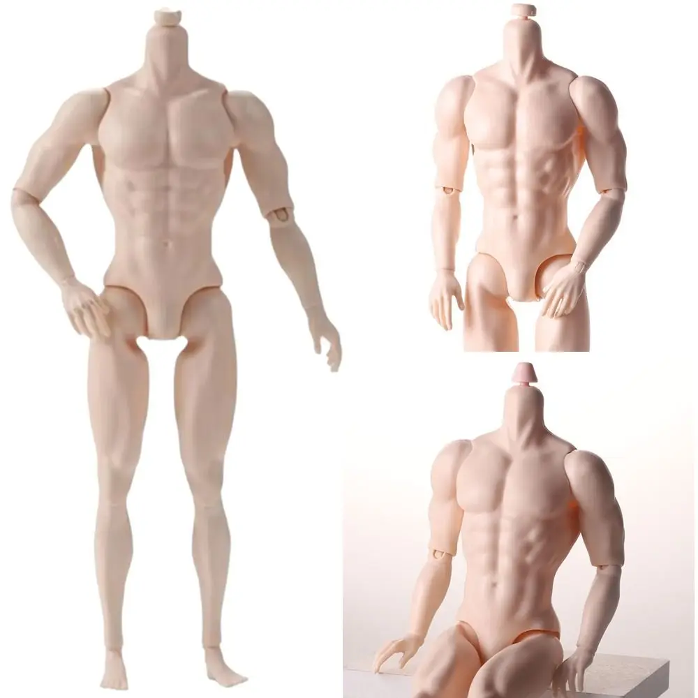 

31 см Высота 1/6 MJD Боди для мальчика Белая нормальная коричневая кожа Мужское тело 1/6 Фигурка тела Strong Man Аксессуары для кукол