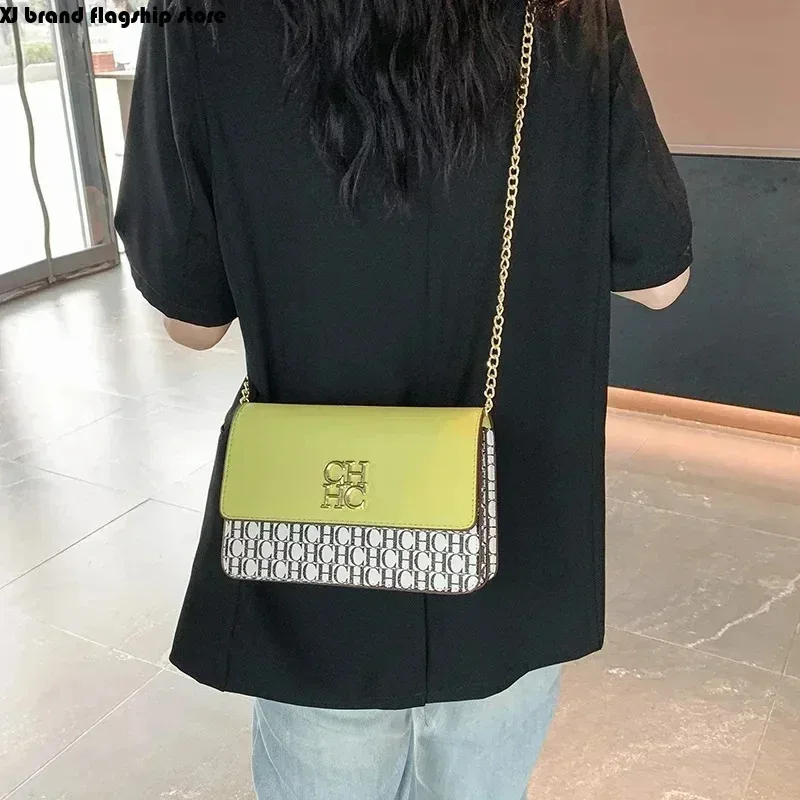 XJ CH Classic Fashion Women's Shoulder Bag High Quality Texture Popular Crossbody Bag Light Luxury Fashion Square Bolsos DeMujer