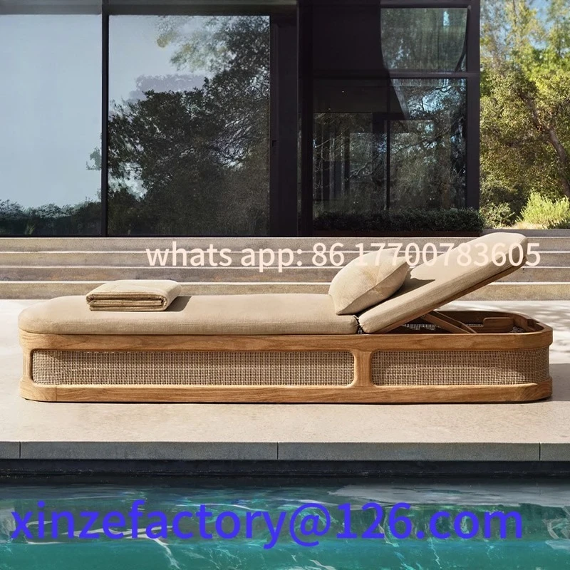 

Customizable Outdoor Courtyard Garden Balcony Rattan Lounger
