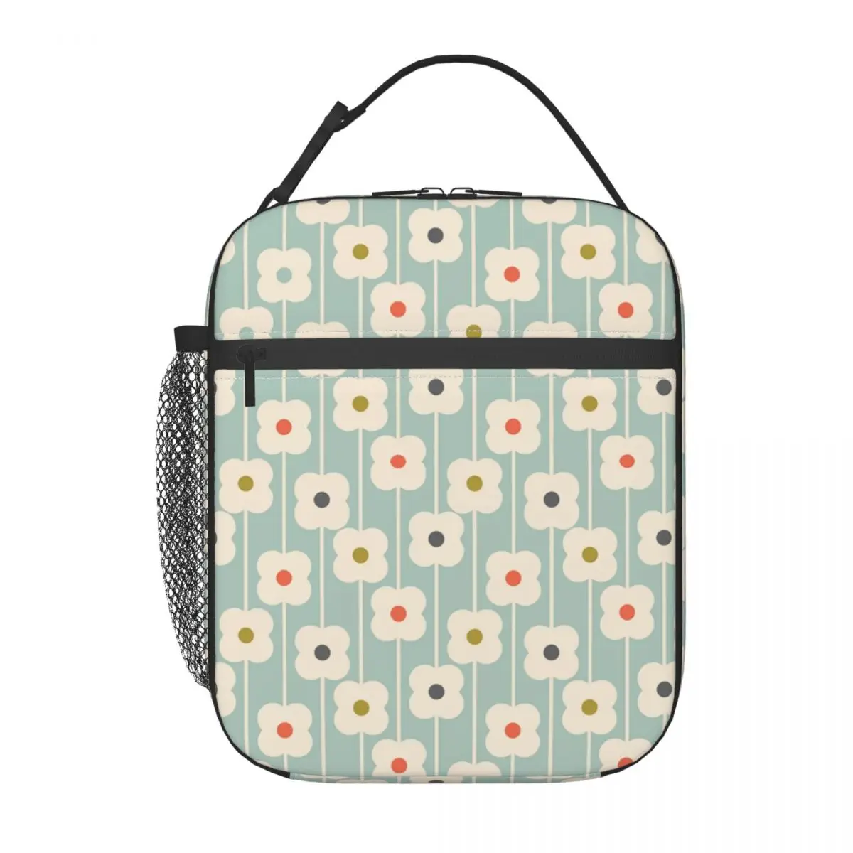 Orla Kiely Abacus Flowers Insulated Lunch Tote Bag Scandinavian Pattern Portable Cooler Thermal Bento Box Kids School Children