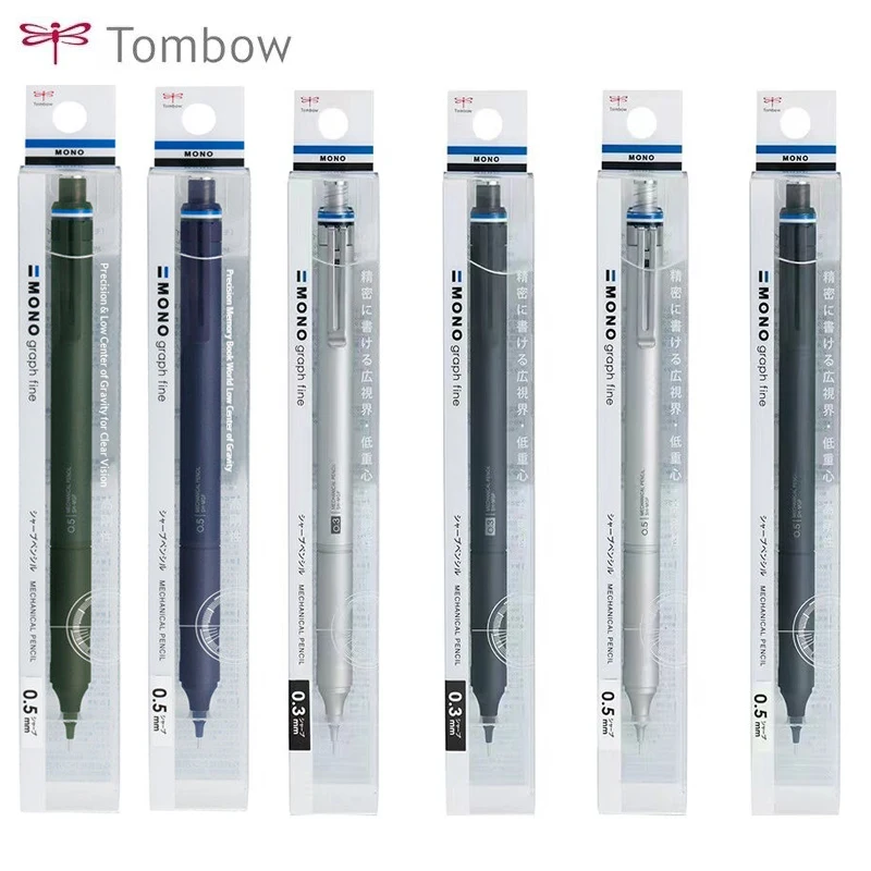 

Tombow Mono Graph Fine Mechanical Pencil,0.5mm Metal Grip&Balance Ergonomic Low Gravity Pencil for Business Majors&Professionals