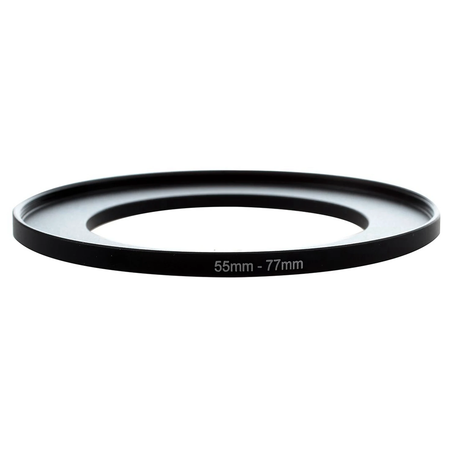 A93P 2 Pcs Camera Lens Filter Step Up Ring Adapter Black Metal Camera Step Up Filter Ring Adapter, 49Mm-77Mm & 55Mm-77Mm