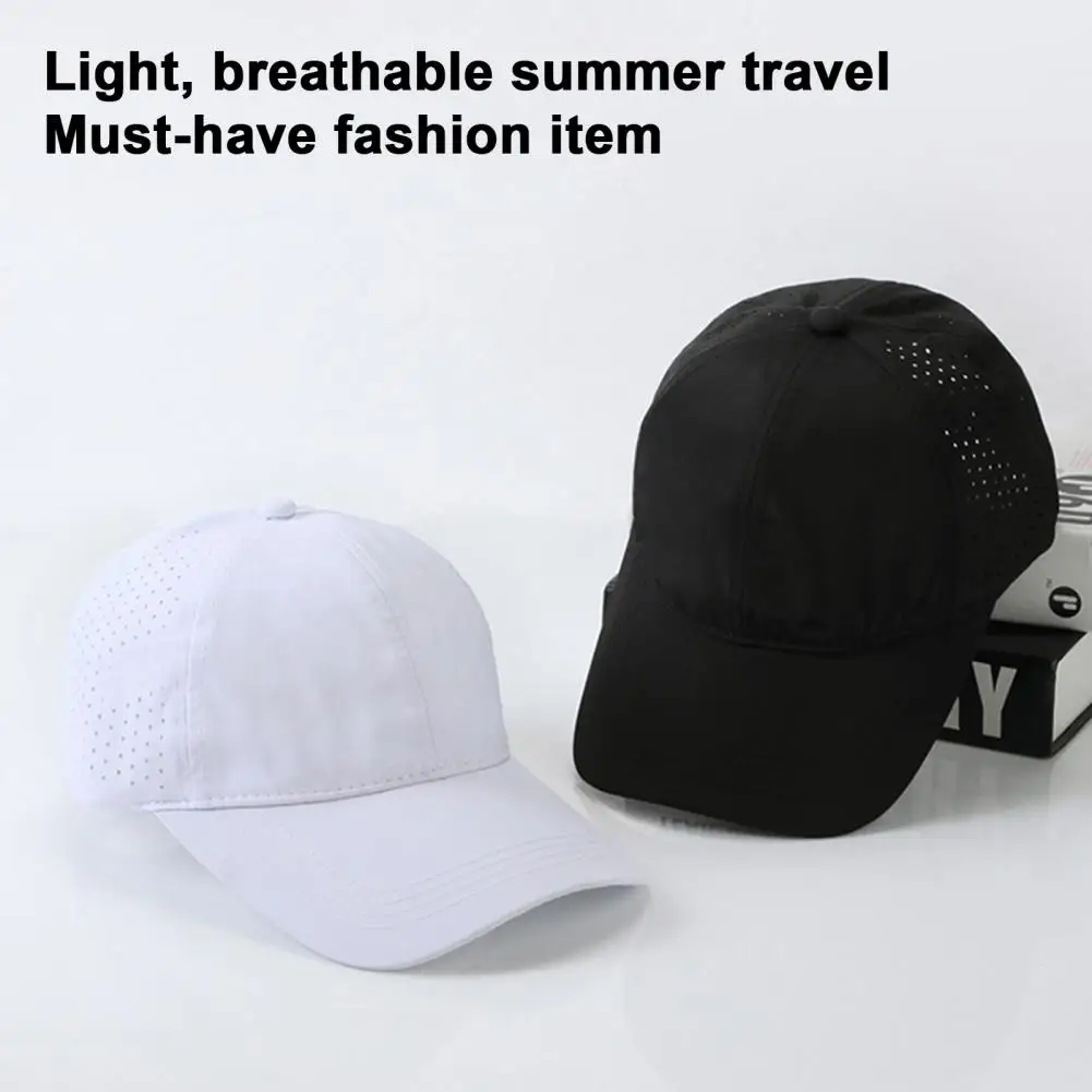 Summer Men Cap Men Sports Cap Lightweight Unisex Baseball Hat with Long Brim Anti uv Sun Quick Dry Mesh for Women