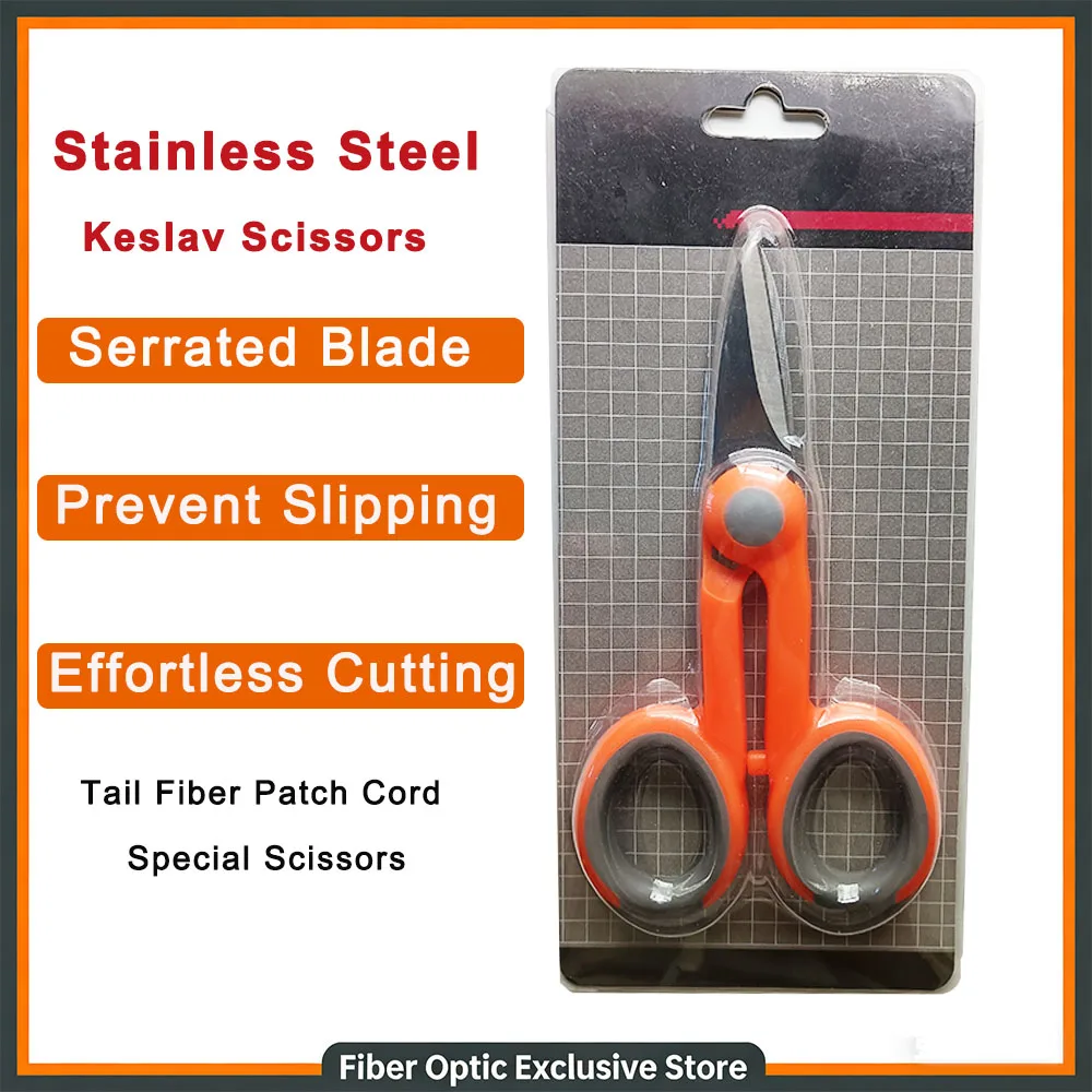 Fiber Optic Kevlar Scissors Stainless Steel Fiber Pigtail Jumper Cutting for Multi Optical Fiber Fibers Cutter Kevlar Scissors