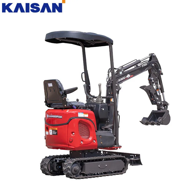 KAISAN 2022 HOT SALE CE/EURO 5/EPA Kubota Engine 1.2Ton 1200Kg Mini Bagger Excavator With Boom Swing