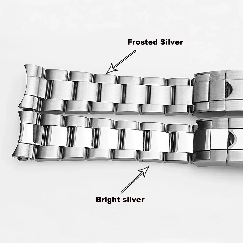 904 Watch Band For Rolex SUBMARINER DAYTONA Yacht-Master GMT Watch Band Strap glidelock Clasp Stainless Steel Bracelet 20mm 21mm