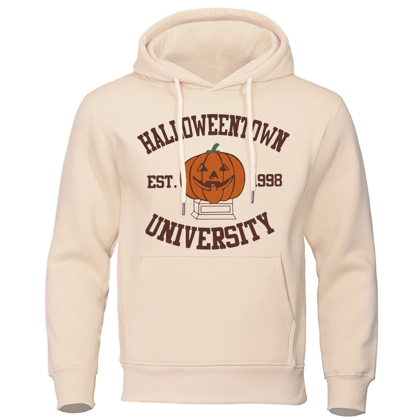 

Halloween Pumpkin Cartoon Printed Hoodie Male Fashion Round Neck Hoody Autumn Fleece Hooded Street Casual Versatile Tops Male