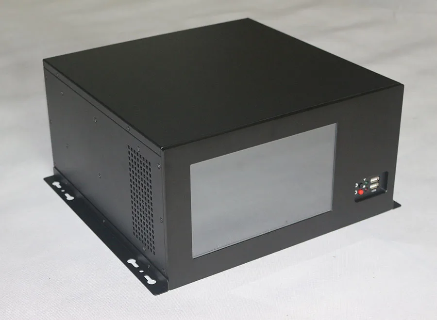 8.9 Inch Wall-Mounted Industrial Control Chassis ATX Main Board Network Computer Case 1920x1080 Display 1x3.5/2x2.5 HDD in Stock