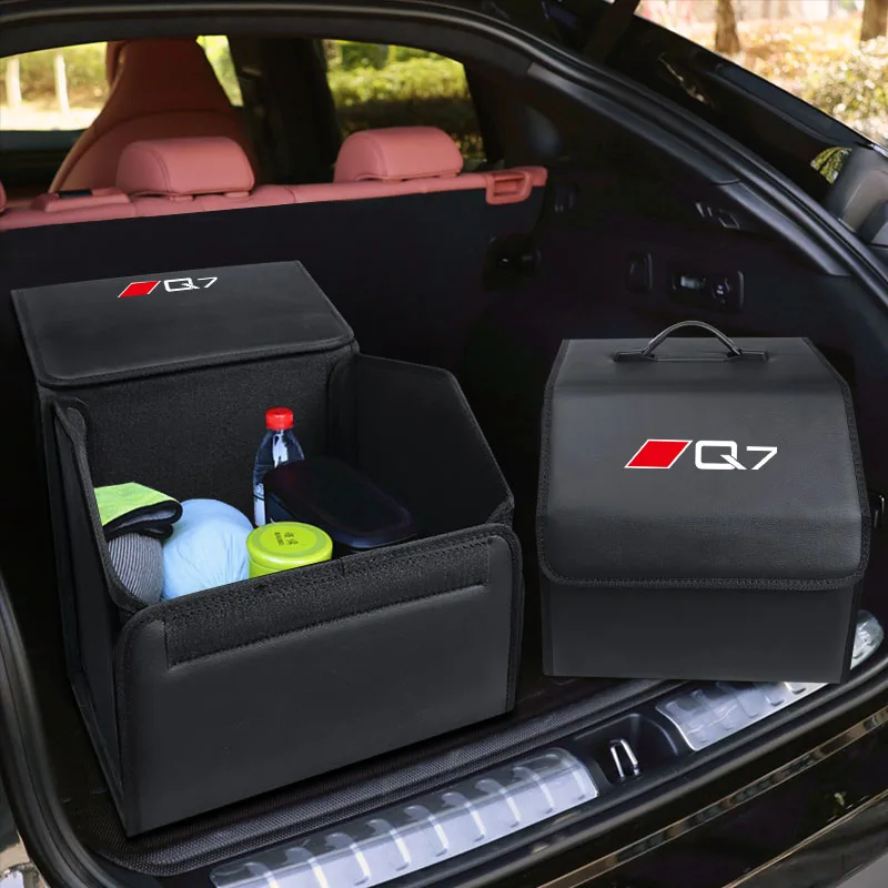 Car Organizer Trunk Storage Bag Large Capacity Auto Multiues Tools Storage Box Bag Stowing Tidying For Audi A1 A3 A4 A5 A6 A7 A8