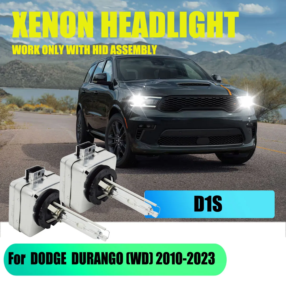 

35 Вт 4500LM D1S HID фары 6000K холодный белый свет для DODGE DURANGO (WD) 2010 2011 2012 2013 2014 2015 2016 2017-2023