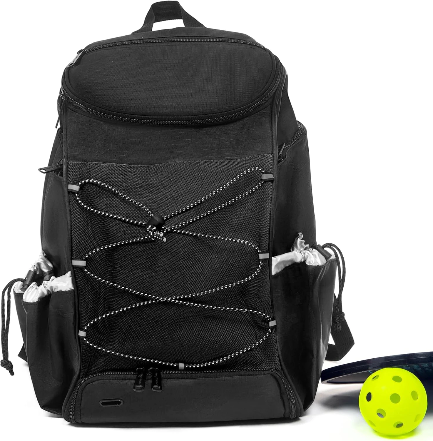 Модный рюкзак для хранения оборудования Pickleball с отделением для обуви, полиэстеровая подкладка, застежка-молния для мужчин и женщин