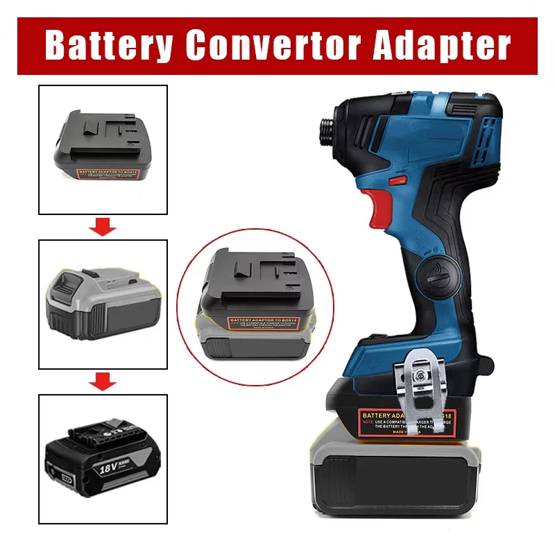 

Battery Adapter Converter For Dewalt 20V Lithium Battery To for Bosch BAT622 BAT609 BAT609G BAT618 Power Tool Accessories