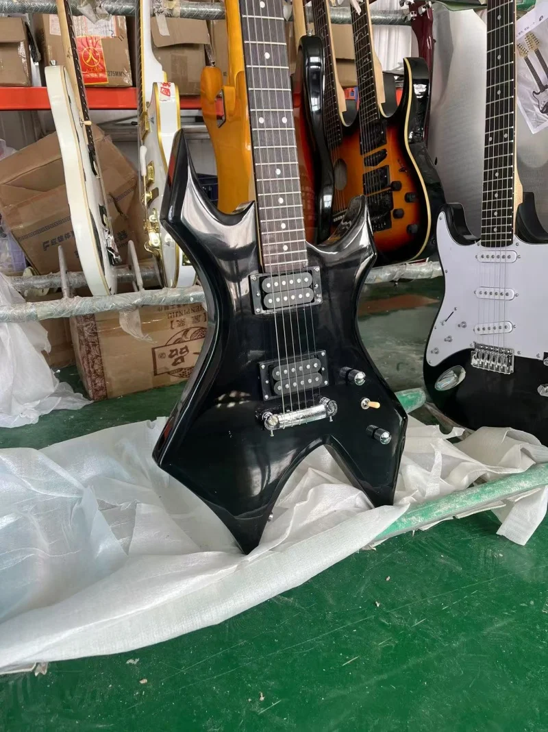 

high quality 6-string profiled electric guitars，Maple neck rose wood fingerboard，Inverted string bridge，Free delivery