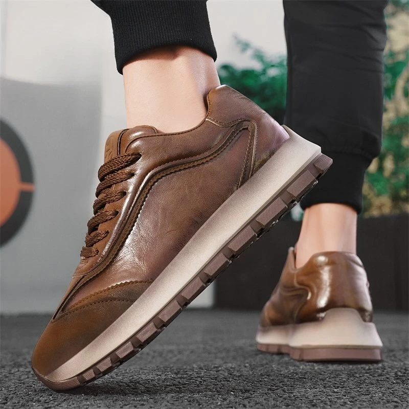 

Classic Autumn Walking Jogging Shoes For Men Anti-Slippery Mens Leisure Sport Shoe Lace Up Mesh Breathable Running Man Sneakers