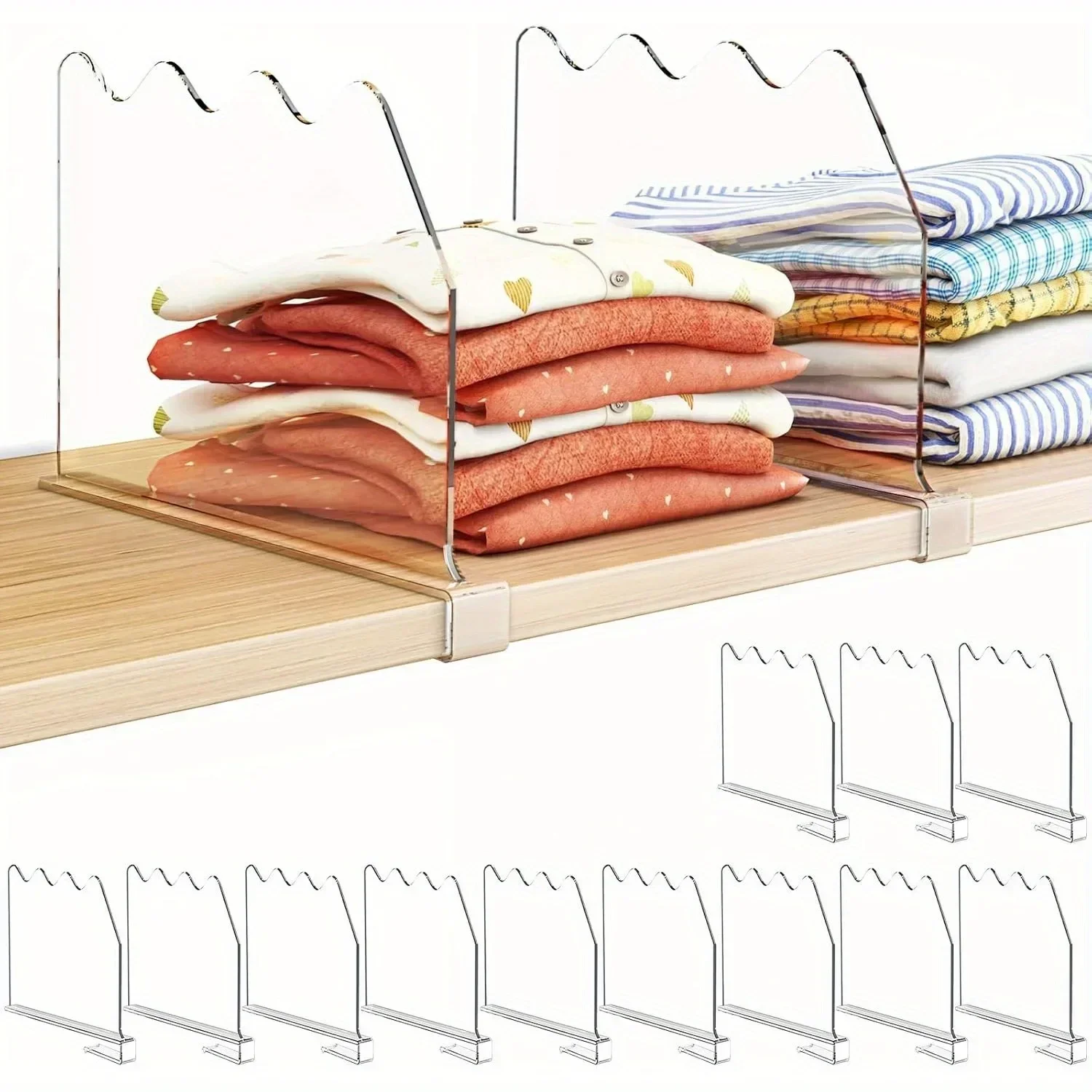 Synchronisation d'étagères pour l'organisation du Cisco, étagères en bois pour chambre à coucher, cuisine, bureau, armoires, paquet de 12