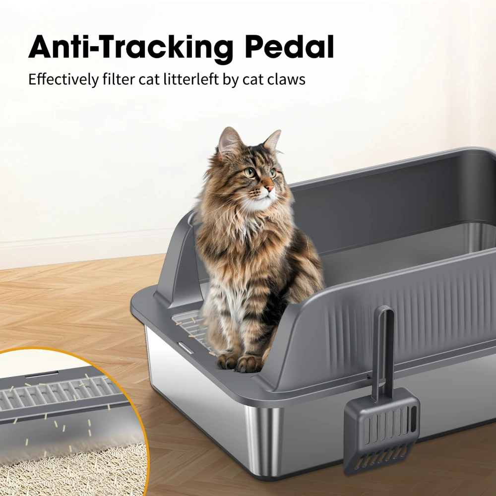 Ye STAINLESS STEEL CAT LITTER BOX
