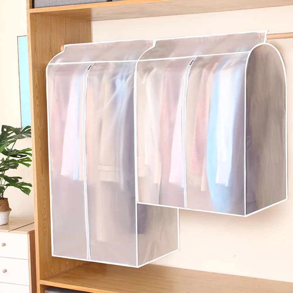 3D Large Clothes Dustproof Cover Garment Suit Dress Coat Waterproof Clothing Protector Hanging Organizer Wardrobe Storage Bag