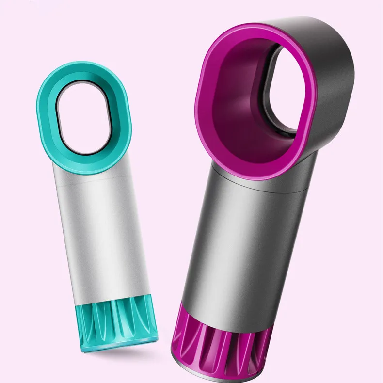 

New Electric Bladeless Fan Portable Cordless Usb Charging Mini Handheld Cooler No Leaf Handy Lashes Extensions Drying Eyelash