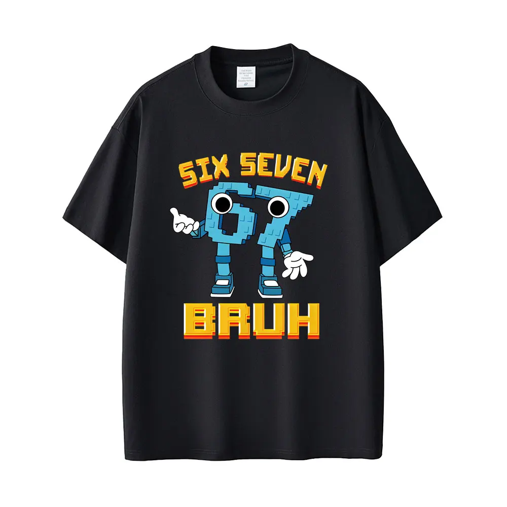 

Funny Italian Brainrot Six Seven 67 Number Graphic T-shirt Men Women Casual Oversized Short Sleeve Tees Male Humor Lover T Shirt