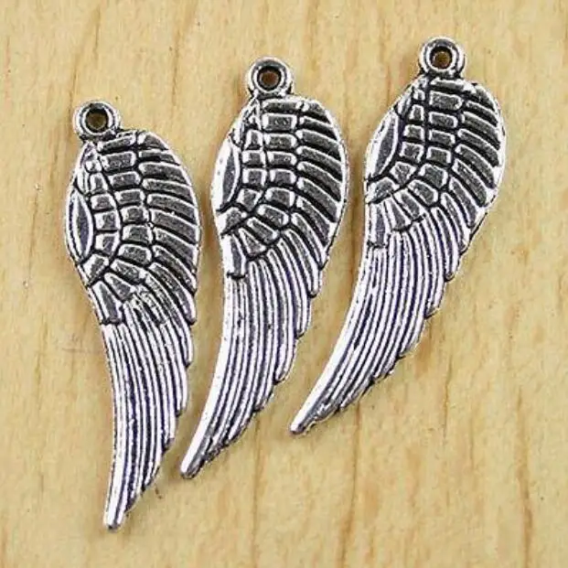 12Pcs 30x10mm Tibetan silver Tercel Wing Charm beads HWH0127