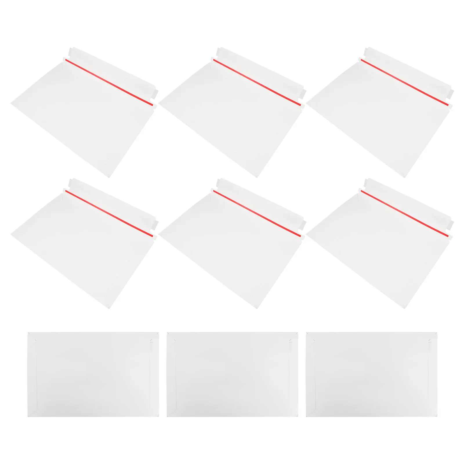 

15pcs White Cardboard Envelopes Photo Document Mailing Stay Flat Mailer Large Shipping Boxes Rigid Supplies